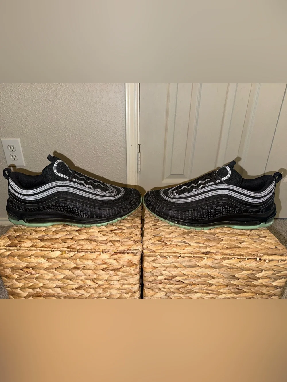 Men's Black Reflective Nike AirMax 97s - Matrix